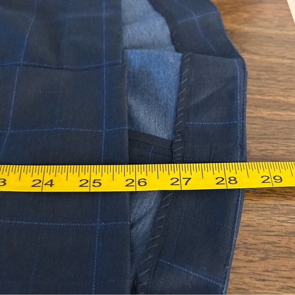 CABI Sunset Kiss Plaid Blue Blazer Jacket Women’s Size 6 Windowpane - Picture 10 of 11